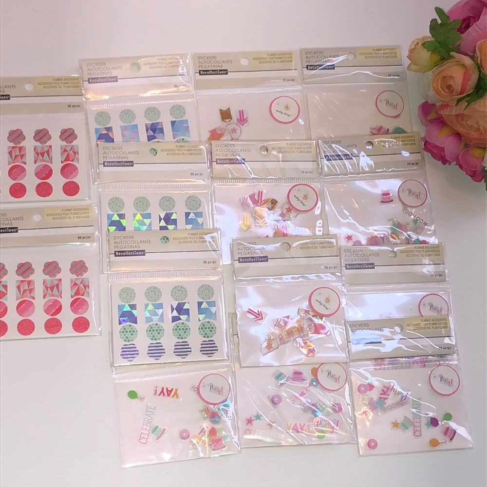 Tiny Planner Stickers Pink Planner Stickers Celebration Planner Stickers